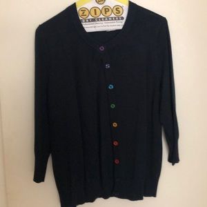 Multicolored Buttons Cardigan